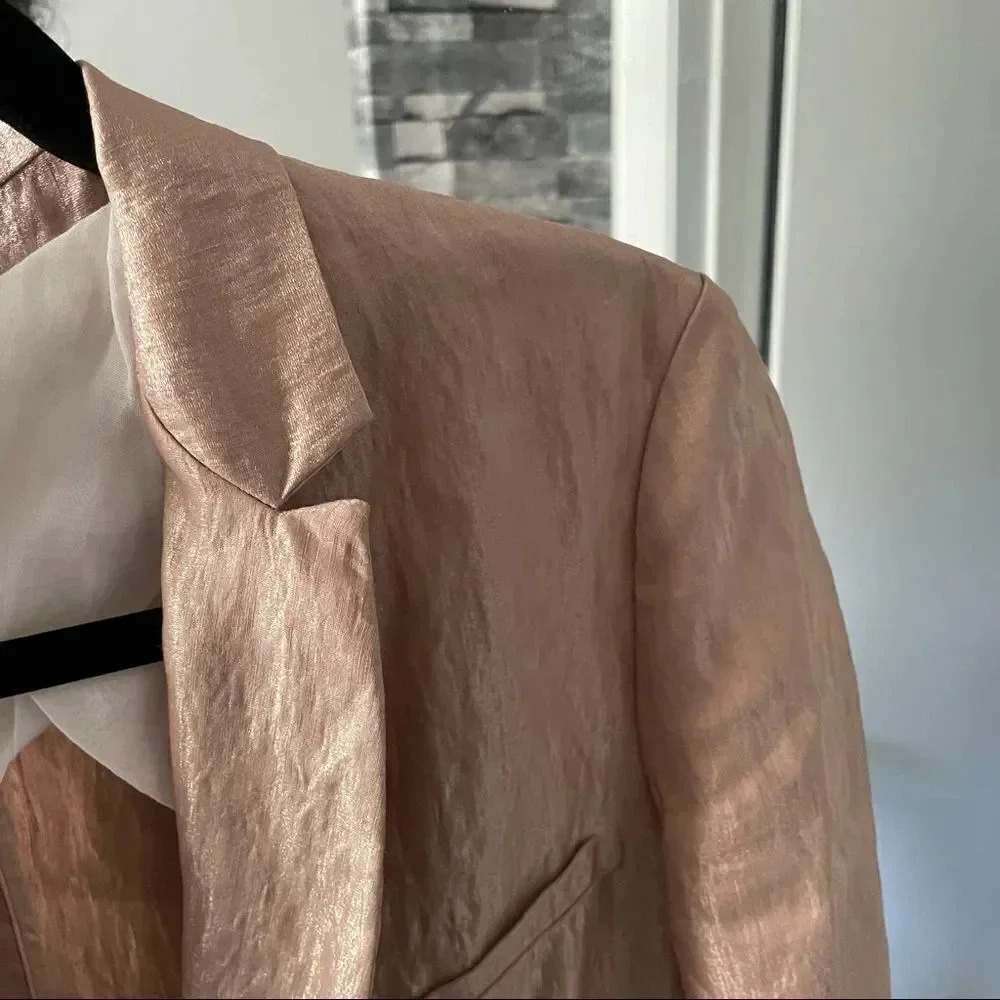 Forte Forte "Iridescent" jacket in satiny linen. - Picture 3 of 15